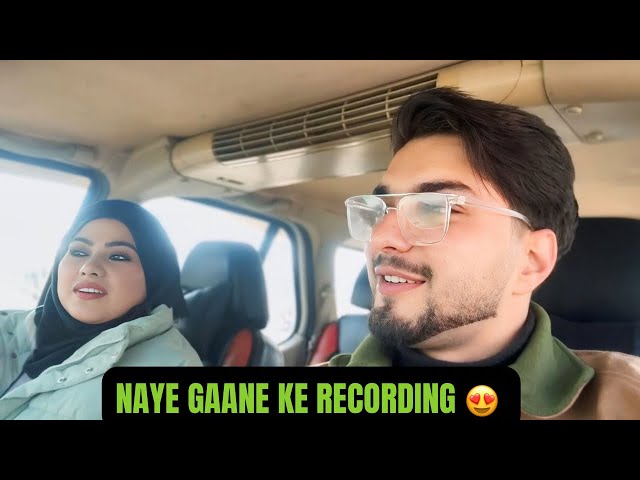 Naye Gaane Ke Recording !! Uzma Shafi !! Faiz Allie !! Ishfaq Kawa