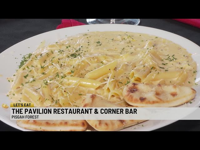 Let's Eat at The Pavilion restaurant and Corner Bar in Pisgah Forest