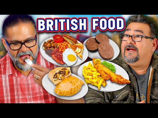 Mexican Dads try British Food!