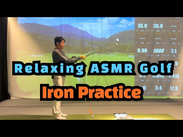 Relaxing ASMR Golf Iron Practice