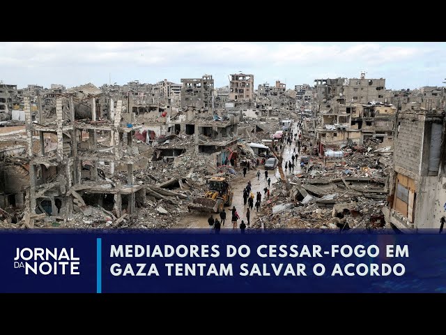 Egito e Catar tentam negociação para manter cessar-fogo em Gaza | Jornal da Noite