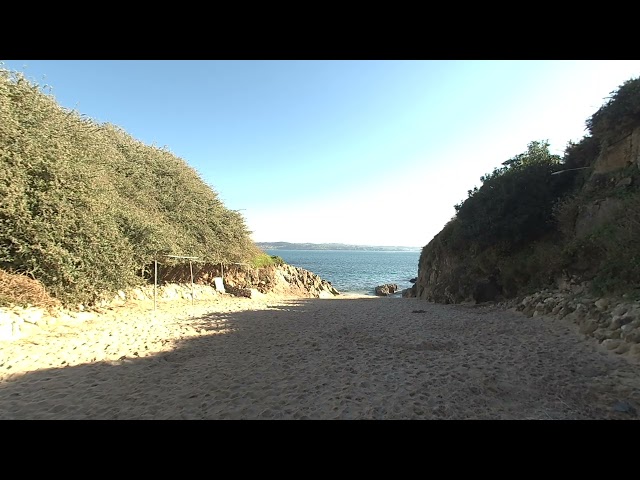 Playa de Adormideras. A Coruña (VR180 3D)