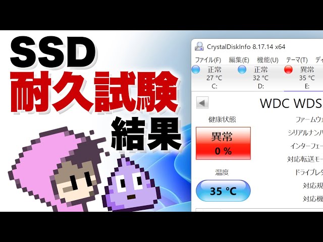 SSD破壊的耐久試験④ついに壊れた！WesternDigital Green編