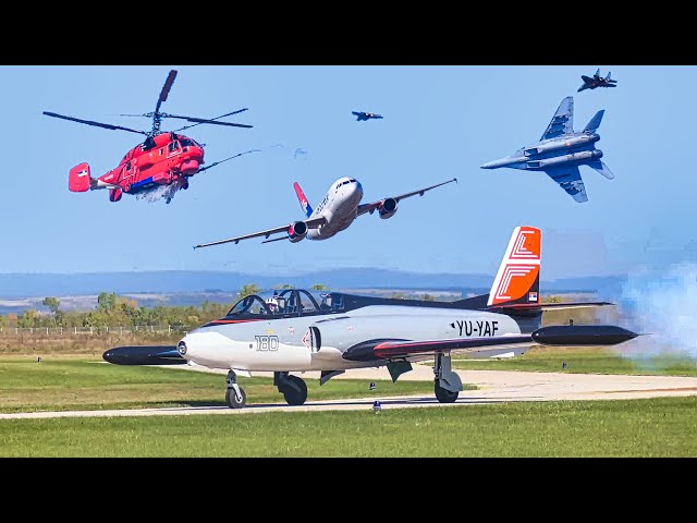 Vršac Air Show 2024 | Vršački Aeromiting 2024 - Galeb G2, MiG-29, Kamov KA-32, Airbus A319 + MORE