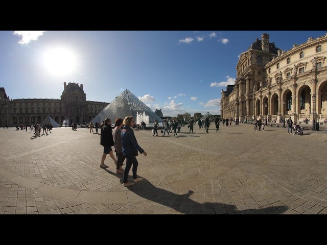 360VR GH5 Side by Side Rig Entaniya HAL 250 3.6 PARIS Louvre Soleil (High Quality)