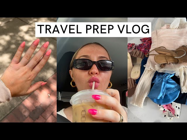 TRAVEL PREP VLOG: hair appointment, facials, nails & pack with me!!