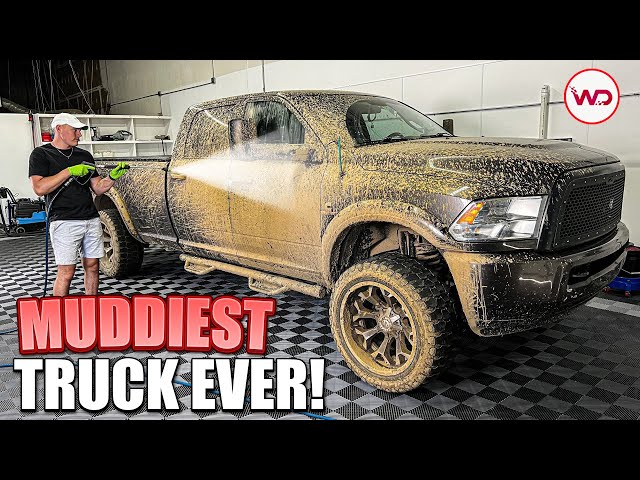 Deep Cleaning The Muddiest CUMMINS EVER! | Insane Satisfying DISASTER Detail Transformation!