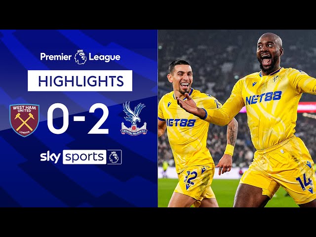 Mateta at the double as Eagles SOAR up to 12th! 📈 | West Ham 0-2 Crystal Palace | EPL Highlights