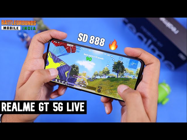 Realme GT 5G BGMI Live Gaming Test with FPS & Hand Cam Gameplay |  Snapdragon 888 ️‍🔥️‍🔥