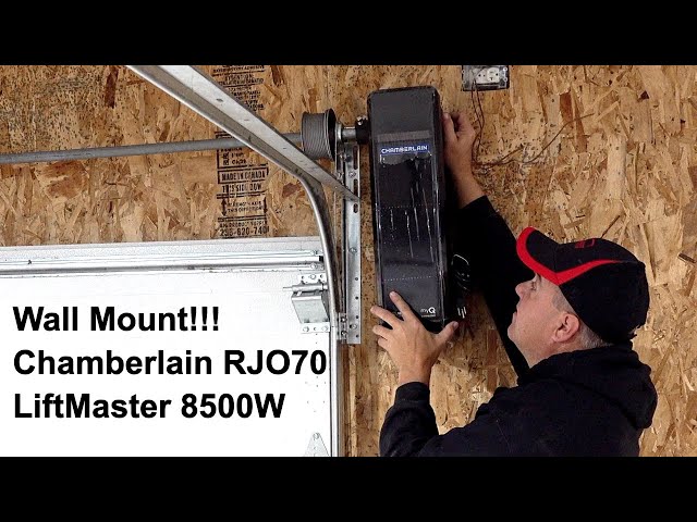 Wall Mount Garage Door Opener Install - Chamberlain RJO70