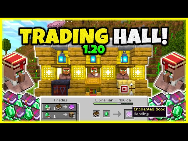 BEST VILLAGER TRADING HALL! (1 EMERALD TRADE!) In Minecraft Bedrock And Java 1.20