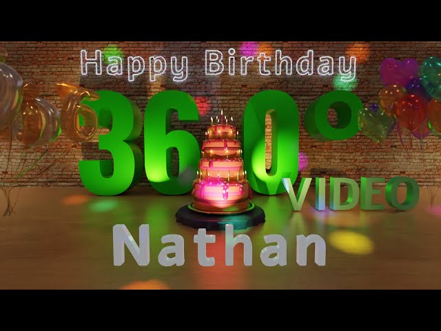 🎉 Nathan's 360° Interactive Happy Birthday Party - Rotate Your Phone! 🎈 [EN]