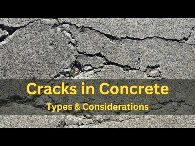 Cracks in concrete