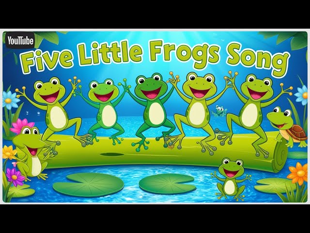 Five Little Speckled Frogs - Nursery Rhymes & Kids Songs - @Kidssignal