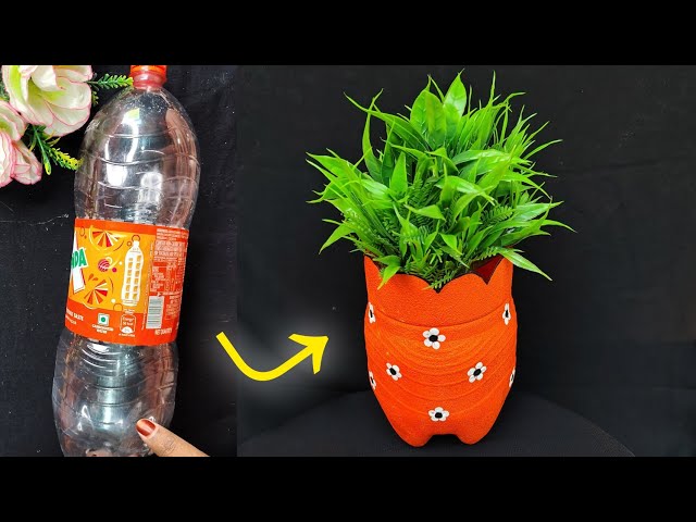 DIY Plastic Bottle Planter Idea | Plastic Bottle Craft Idea | #plasticbottlecraft