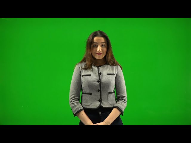 talking girl video | green Screen video | realty free video