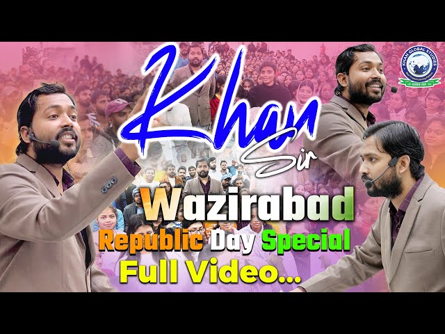 Khan Sir Special Republic Day Celebration at Wazirabad | Khan Sir Republic Day Speech| KGS IAS Hindi