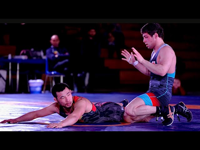 M. Liu (UKR) vs G. Shotadze (GEO) 67kg final. Men greco-roman wrestling.