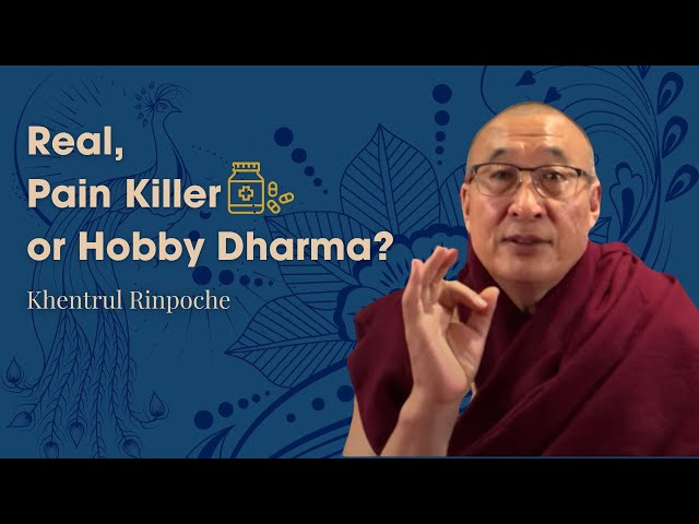 Real, Pain Killer or Hobby Dharma? | Khentrul Rinpoche