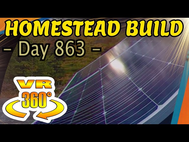 Homestead Building - Installing Solar Panels on the Roof Without a Crane