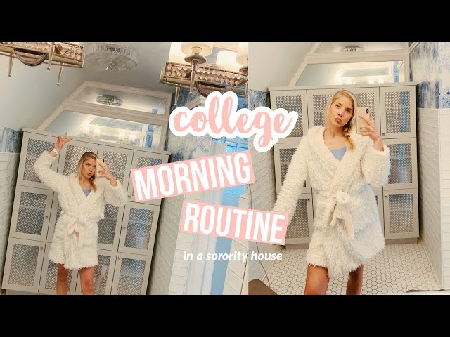 College Morning Routine // Sorority House Edition