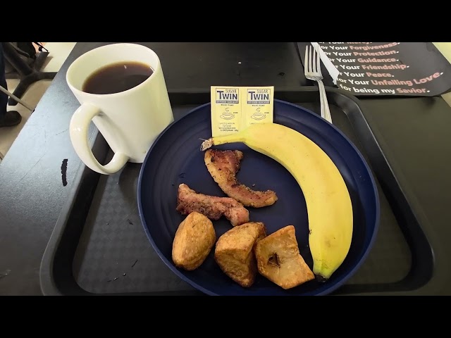 2025 (Health) - Breakfast: meat + potatoes + banana + black coffee