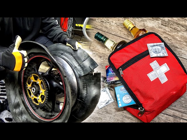 How To Change Motorcycle Tires? Motorcyclist's First Aid Kit + Complete Chain Drive Replacement