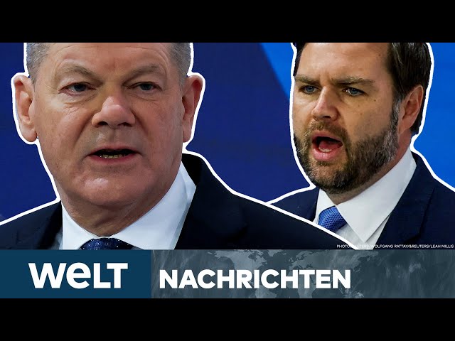 MÜNCHEN: "Das gehört sich nicht!" Kanzler Olaf Scholz kontert die heftige Vance-Attacke! I STREAM