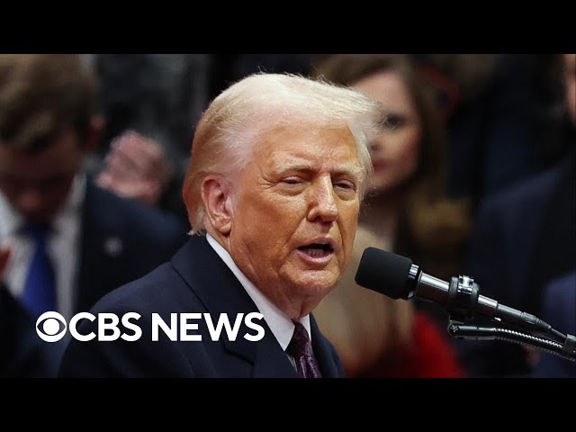 Watch: Trump's full remarks at indoor Inauguration Day parade