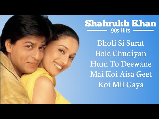 Best of Shahrukh Khan Songs / Old Unplugged Hindi Songs / 90s Hits Hindi Songs