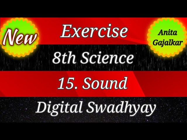 15 sound exercises 8th । sound exercise class 8 । sound exercise । sound class 8 । std 8 exercise 15