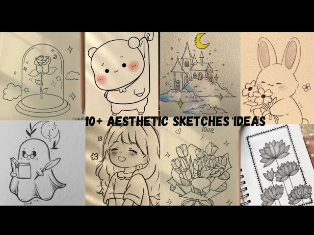 Aesthetic drawing ideas for beginners|cute drawings|part 1|easy drawings