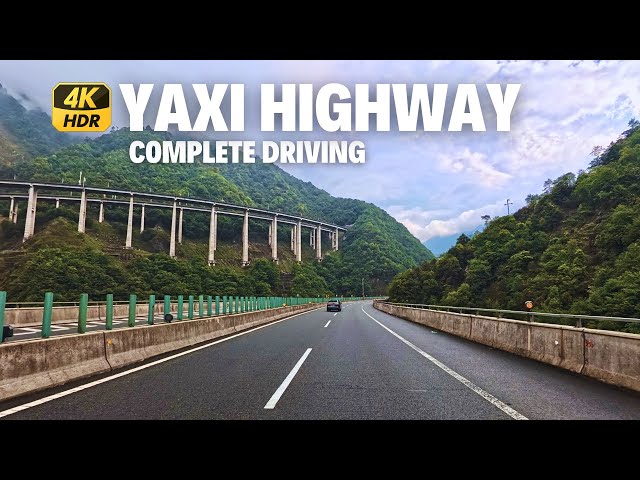 Yaxi Expressway - China's Marvelous Engineering - Scenic Drive 4K HDR - Sichuan