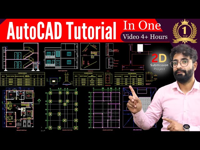 AutoCAD 2024 Tutorial For Beginners | Submission Drawing (4 Hours)