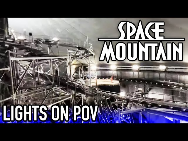 Space Mountain LIGHTS ON Full Ride POV - 50th Anniversary Special Event at Magic Kingdom