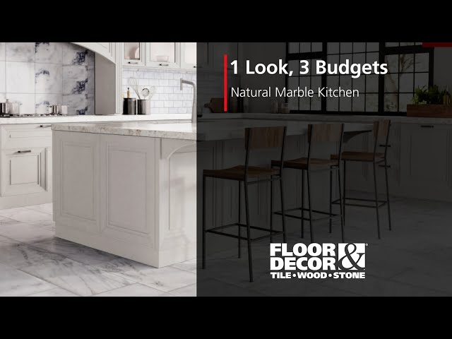 1 Look, 3 Budgets: Marble Kitchens