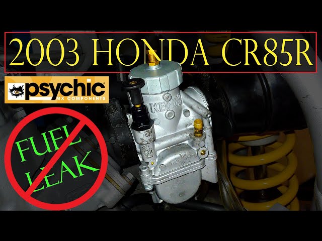 03 Honda CR85r Rebuild part 5: Carb Leaking Fuel [FIX]