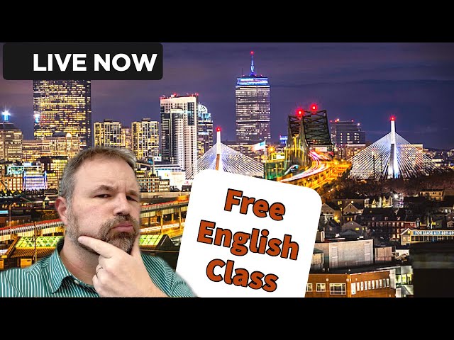 BOSTON: LIVE ENGLISH LESSON WITH REAL TEACHER