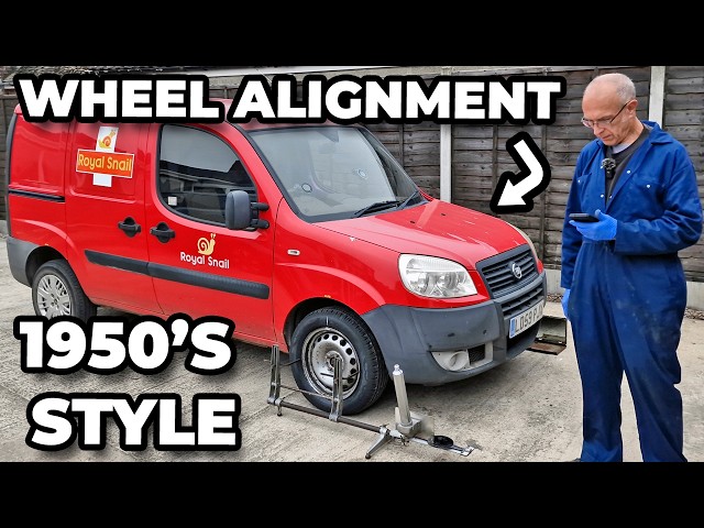 £20 Wheel Alignment On My Fiat Doblo Van - 1950's Style - Dad LOVED These Vintage Guages!