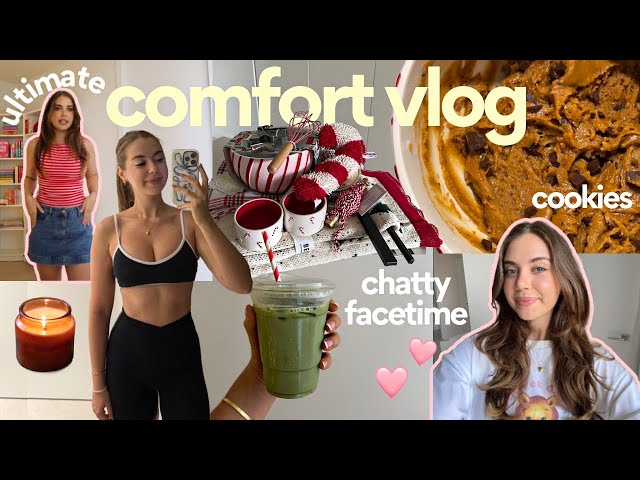 ultimate comfort vlog: bestie chats, baking, new clothes, holiday decorating!