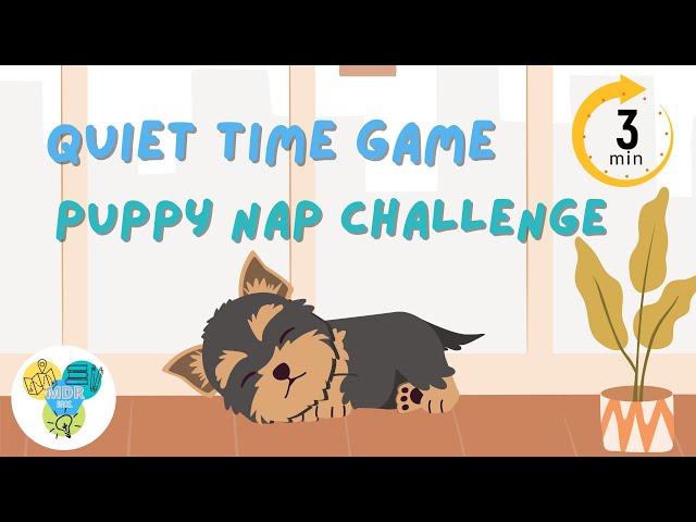 The Puppy Nap Challenge💤 | Mindfulness Exercise | Quiet Time for Kids