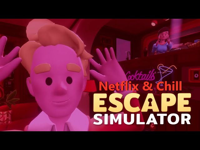 🎉Invito a una CHICA a mi fiesta de pijamas NETFLIX & CHILL | Escape Simulator | Habitación de los 70