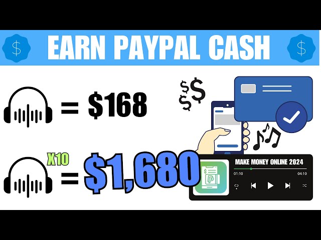 Earn $1,680 In PayPal Cash Listening To Music | Make Money Online 2024