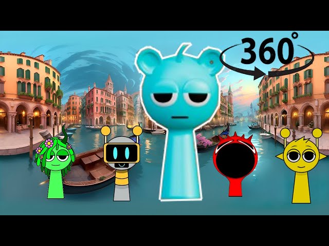 I Found Incredibox Sprunki Blue Sky in this picture in 360° VR