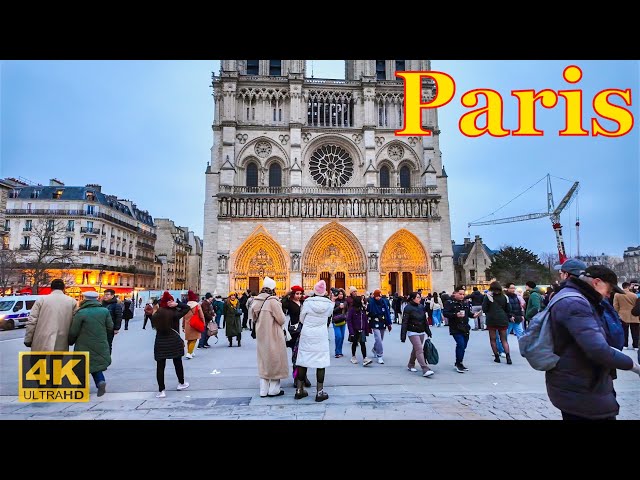 Paris,France🇫🇷- 4K HDR Walking Tour - Paris February 2025 | Paris 4K | A Walk In Paris