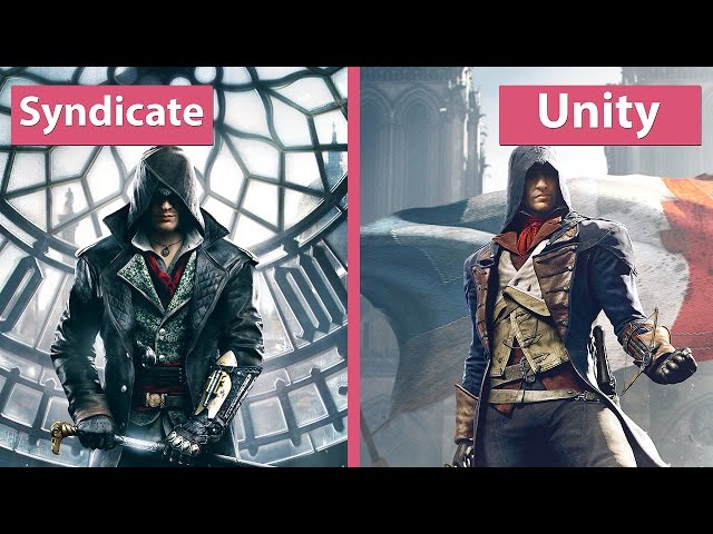 Assassin's Creed – Syndicate vs. Unity Graphics Comparison [FullHD][60fps]