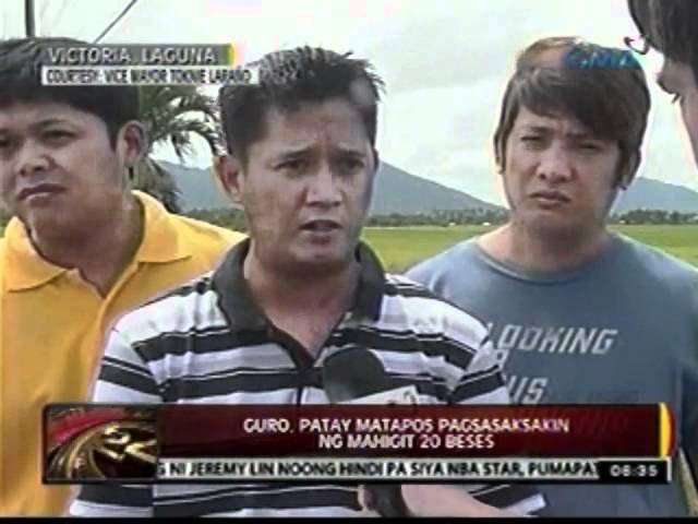 24oras: Guro, patay matapos   pagsasaksakin ng mahigit 20 beses   (Victoria, Laguna)