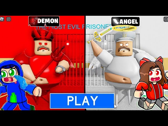 DEMON BARRY vs ANGEL BARRY in Roblox New Update !!