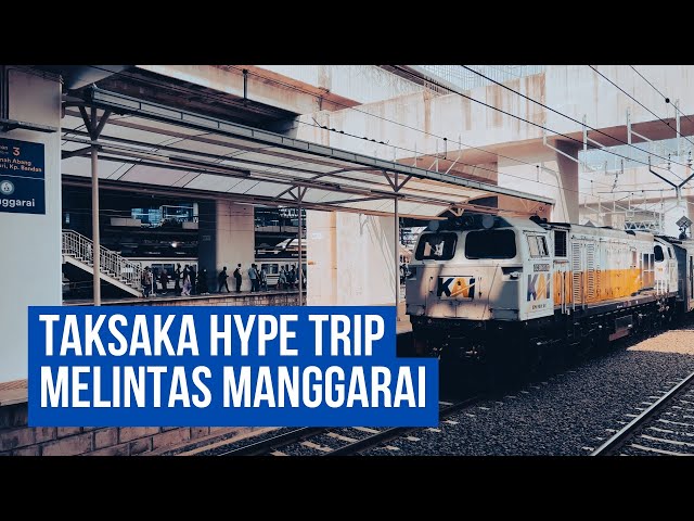 KA Taksaka ‘Hype Trip’ Melintas Langsung Stasiun Manggarai - 4K HDR