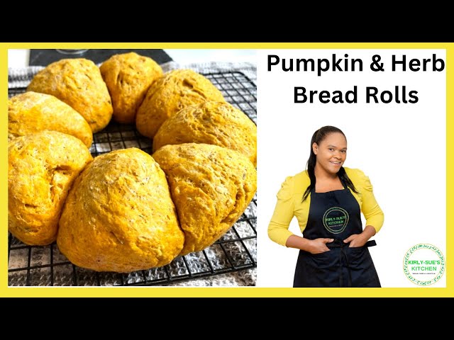 Pumpkin and Herb Bread Rolls I Kirly-Sue's Kitchen I Vegan